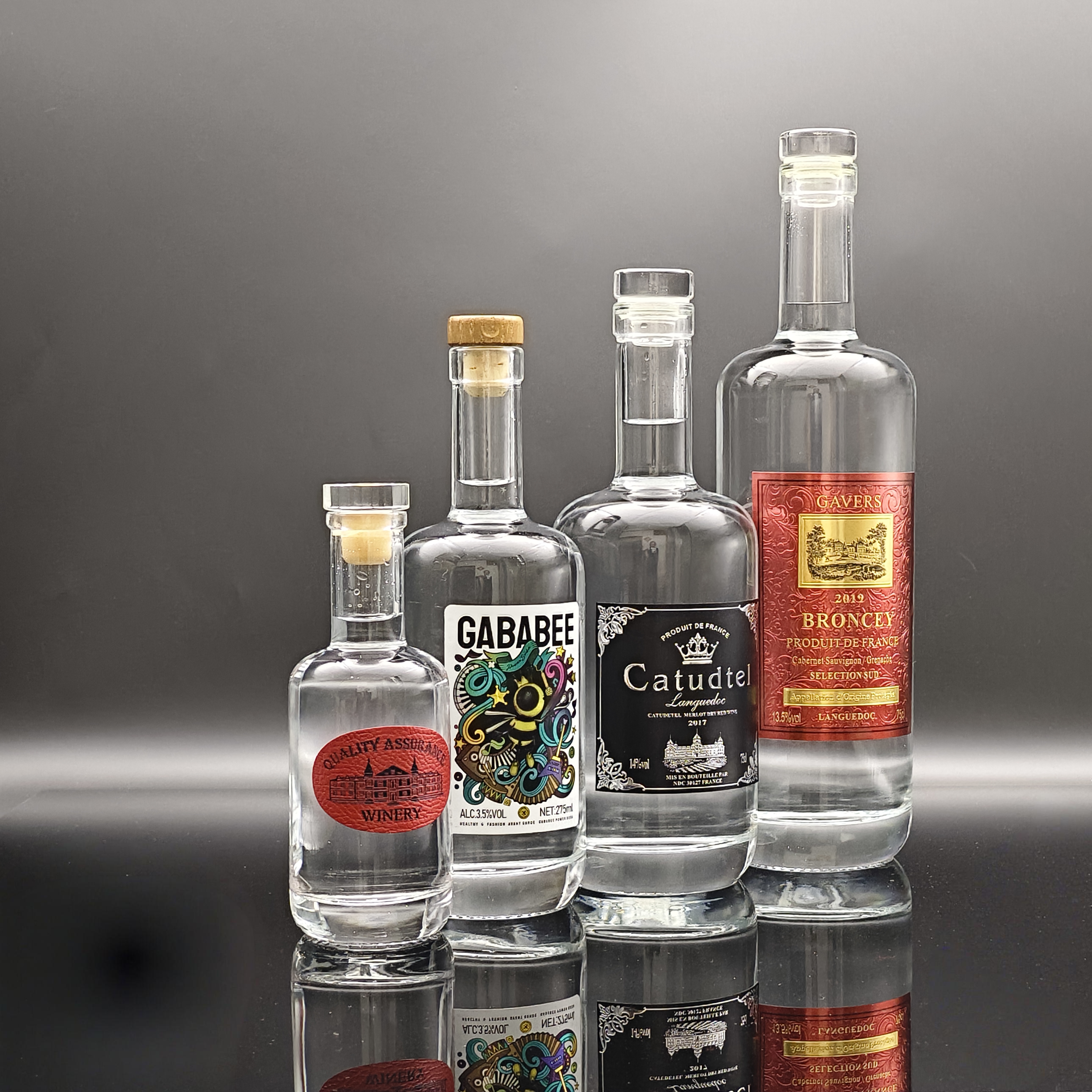 Botellas de ginebra