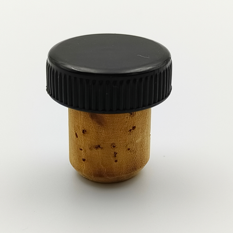 Premium 17.5 mm personalizado topero de corcho personalizado para botellas de vino con impresión del logotipo