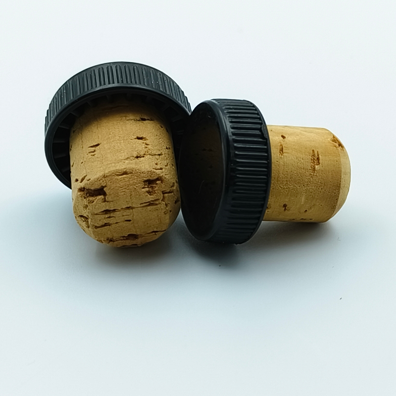 Premium 17.5 mm personalizado topero de corcho personalizado para botellas de vino con impresión del logotipo