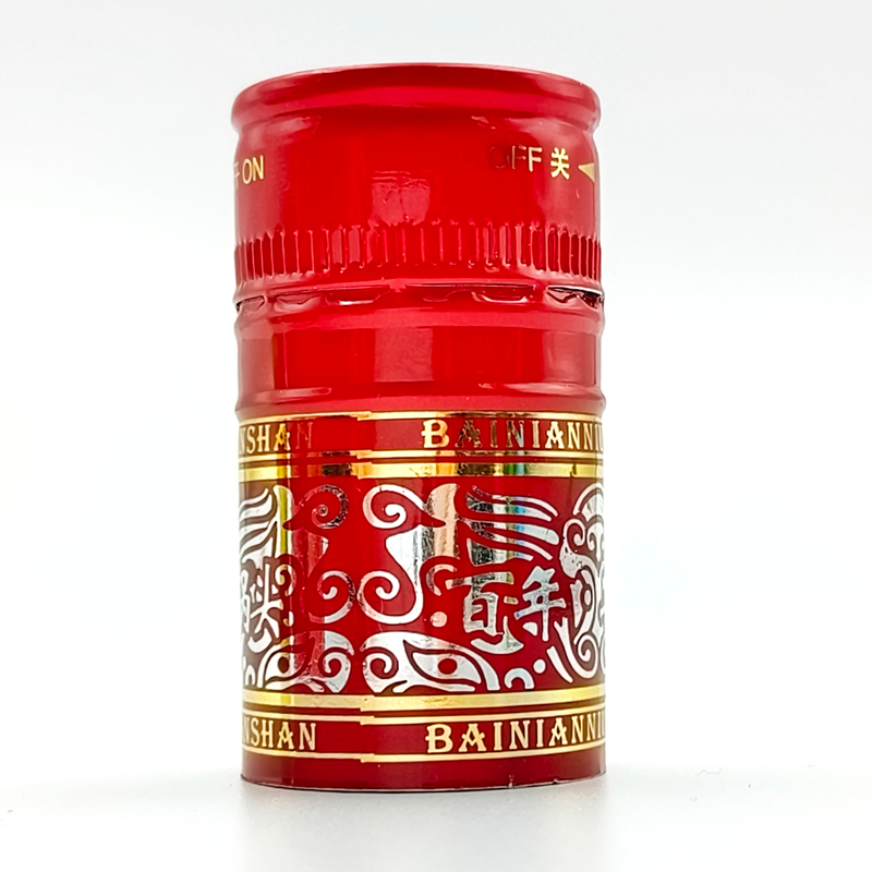 Tapas de giro de aluminio de alta calidad para botellas de vino y licor con diseño personalizado